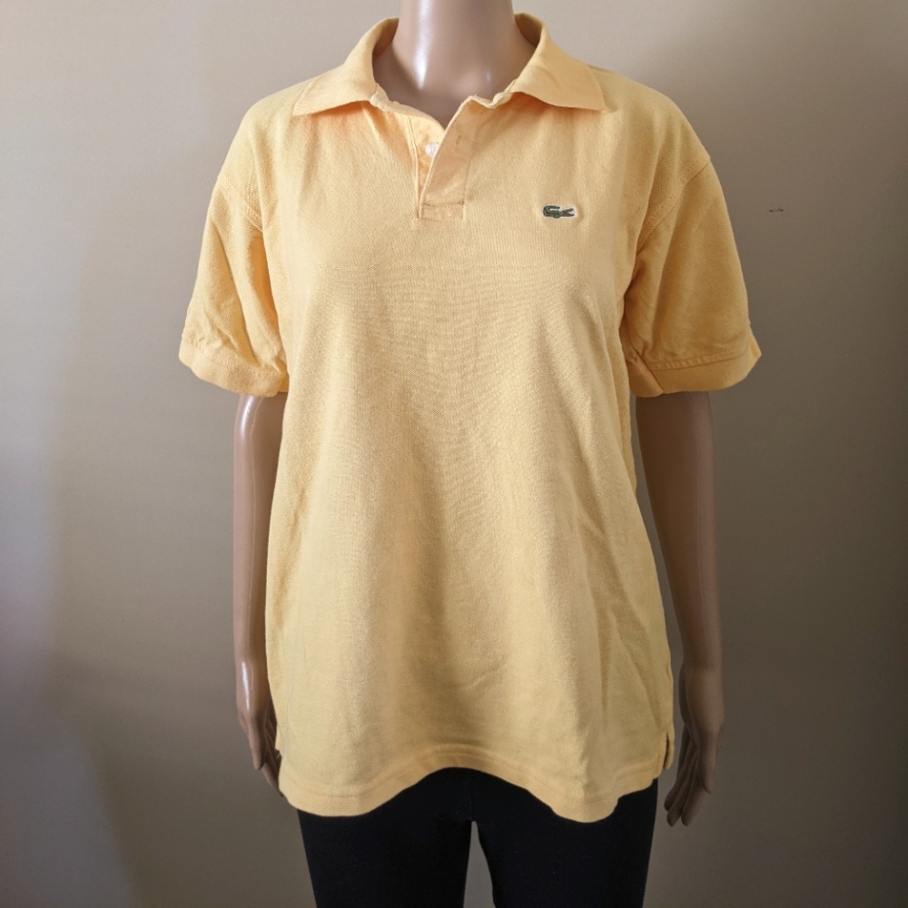 Lacoste yellow polo tshirt, size 6